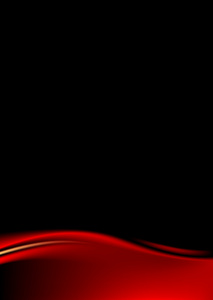 黑色背景上的红色舞台幕布。模板纸张大小 a4 垂直格式。豪华背景与波带的黑暗风格。文字或符号的空白空间。矢量图设计元素 8 ep