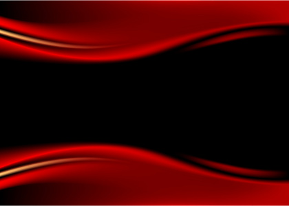 红舞台幕布上黑的背景。豪华背景与波带的黑暗风格。文字或符号的空白空间。模板纸张大小 a4 横向格式。矢量图设计元素 8 eps