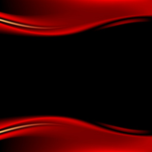 方形格式在黑色背景上的红色舞台幕布。01反射的变形。豪华背景与波带的黑暗风格。文字或符号的空白空间。矢量图设计元素 8 eps
