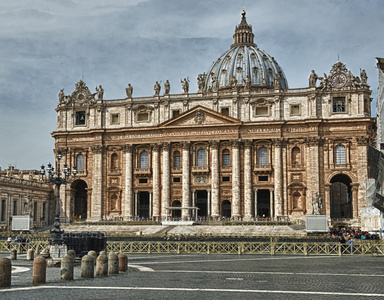 罗马梵蒂冈地方圣徒彼得大教堂后教皇弗朗西斯  大众