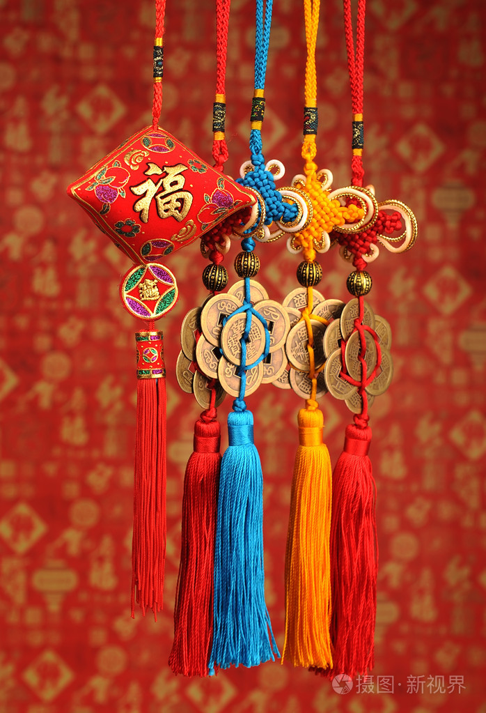 在春节期间使用的中国幸运结