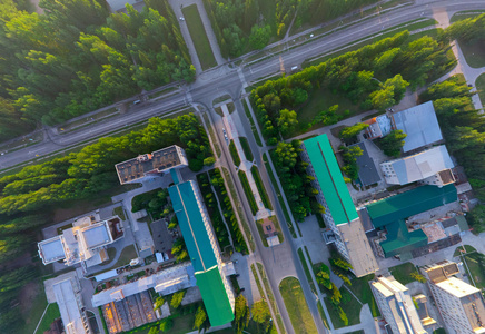 空中城市视野直升机