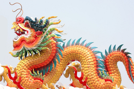 中国雕塑的 dragon