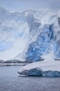 南极冰山的照片