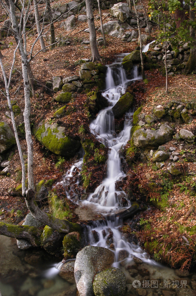 流水瀑布照片-正版商用图片1c0c60-摄图新视界
