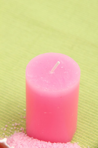 那粉红色的蜡烛