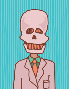 死亡是一种商人或有趣的头骨