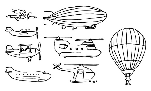 飞行车 简笔画图片