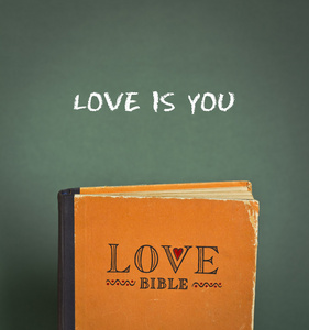 爱你是你。爱爱情戒律 隐喻和引号的圣经 