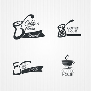 向量组的咖啡设计元素