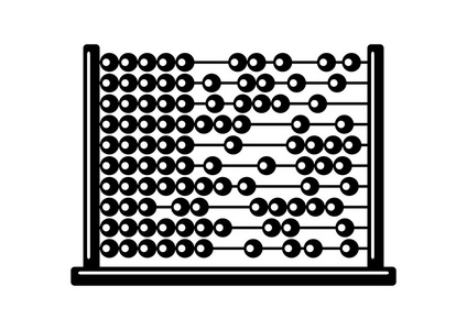 珠算图标插画