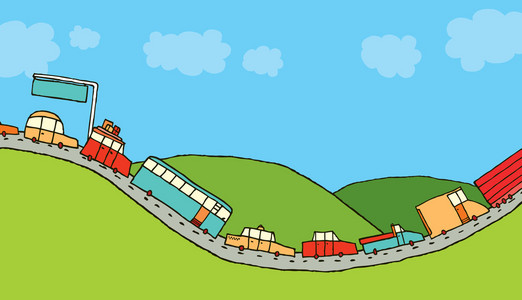 中排插画-中排手绘-中排卡通图-摄图新视界