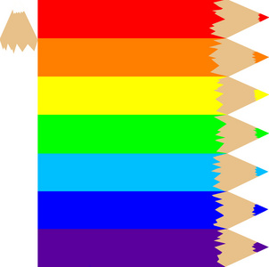 彩虹的颜色照片