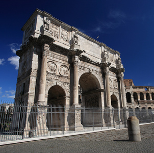 君士坦丁在罗马，意大利的凯旋门