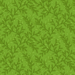 绿枝花卉明亮背景剪贴纸