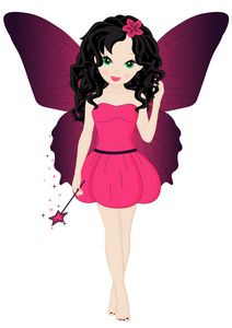 卡通魔法棒魔法小仙女照片