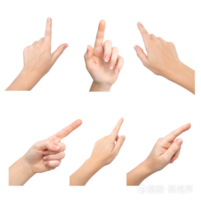 孤立女的手触摸到的东西