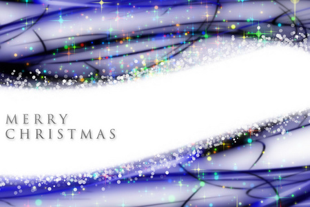 奇妙圣诞波设计与发光的星星