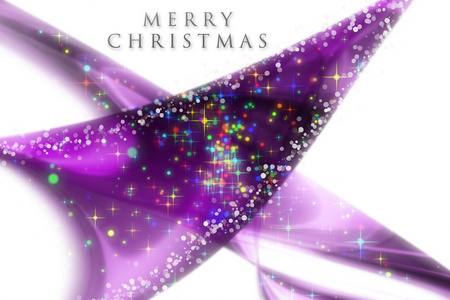 奇妙圣诞波设计与发光的星星