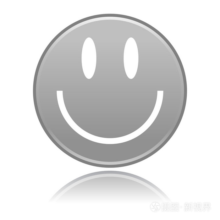 沾上白灰色笑脸