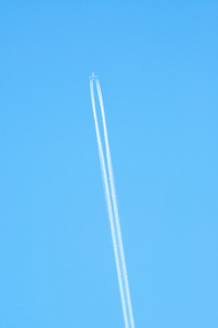 飞机在天空中