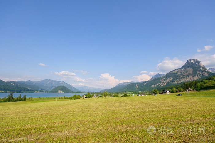 阿尔卑斯山和在奥地利沃尔夫岗