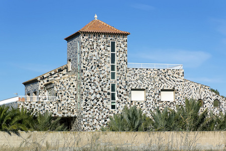 以前石头房图片