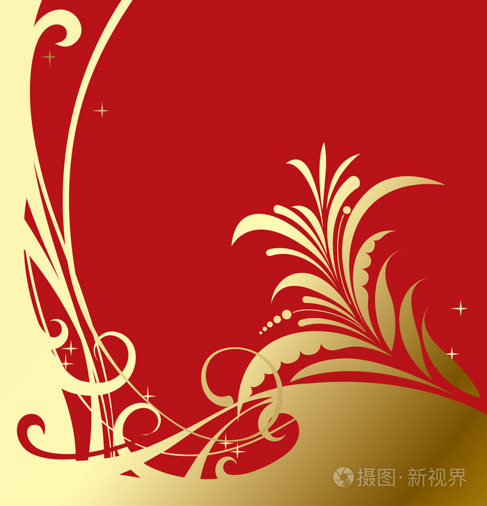 金红色经典背景