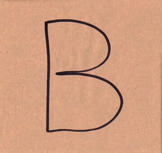 b.标记在纸上