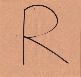 r.标记在纸上