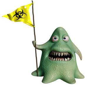 3d 卡通恐怖章鱼怪物照片