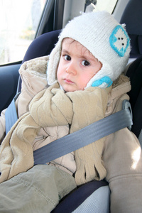 汽车安全座椅的婴儿