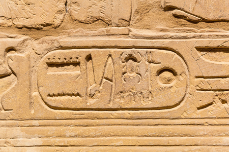 在卡纳克神庙法老文明 hieroglyphic