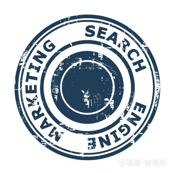 搜索引擎营销概念邮票