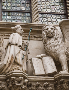 公爵和有翼的狮子在威尼斯