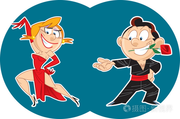 探戈插画-正版商用图片1c43j0-摄图新视界