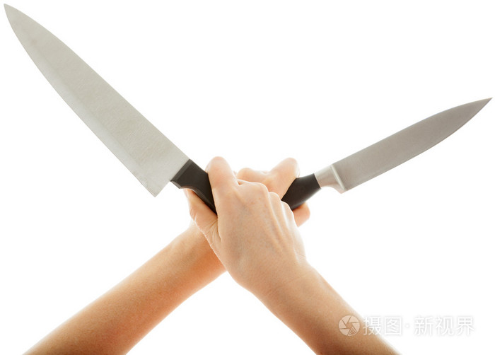 很锋利的刀横向举行