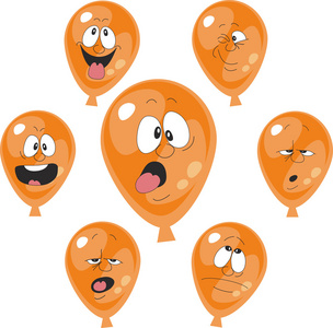 情感橙色气球集 007