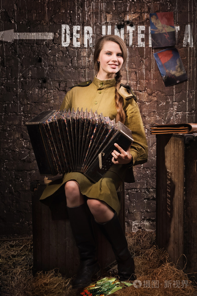 苏联女战士在二次世界大战与根据制服