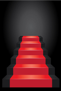 台阶与红地毯