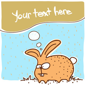 可爱的卡通兔子字符图片