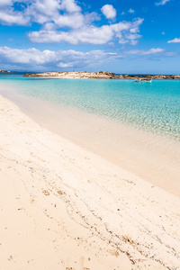 福门特拉岛岛，地中海，西班牙的 els pujols 海滩