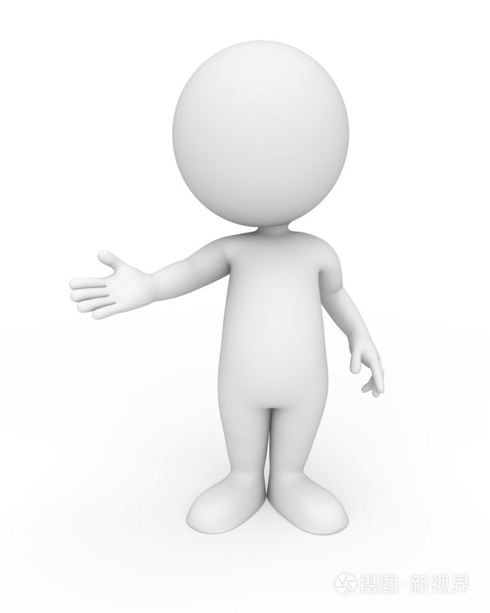 3d白色空白的背景上