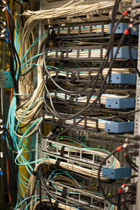 网络电缆和服务器