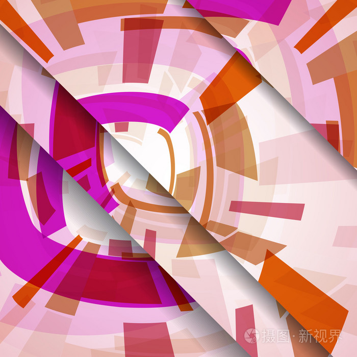 抽象色彩丰富的插画