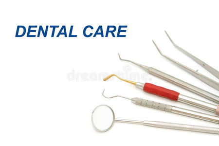 牙齿护理的牙科设备工具