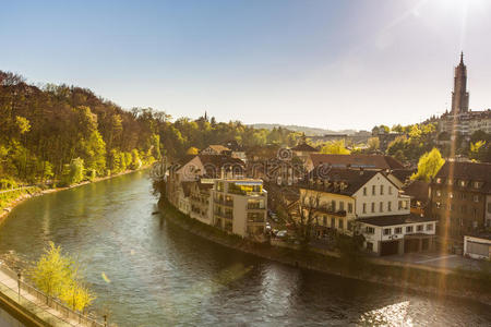 瑞士伯尔尼的城市景观
