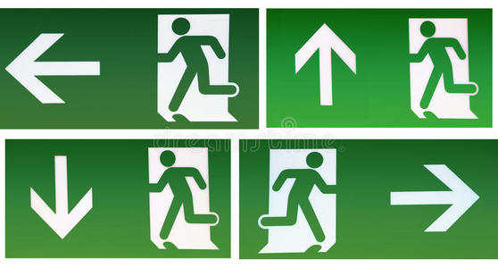 公路沿线的蓝色飓风疏散路线标志逃生通道标志游戏路线66公路沿线的