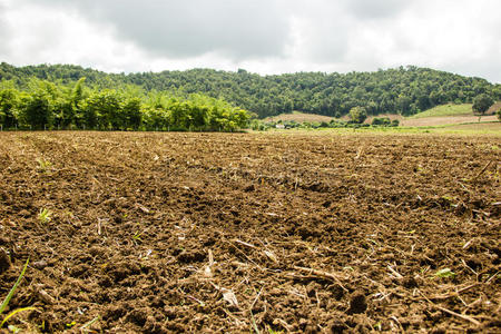 农田耕作农田耕作过的土壤照片