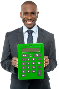 企业人展示绿色大计算器
